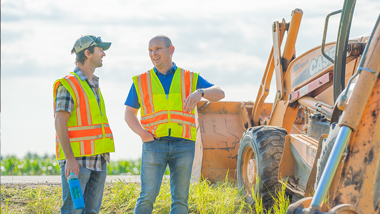 Teacher at construction externship